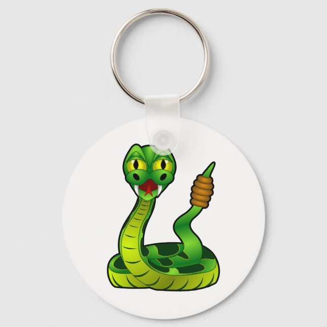 Rattlesnake Keychain (Front)