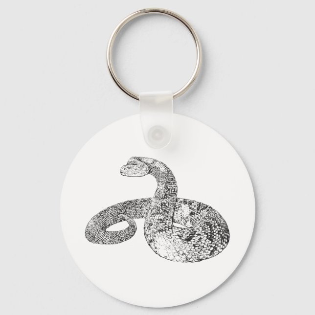 Rattlesnake Keychain (Front)