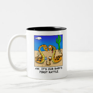 Rattlesnake Love Two-Tone Coffee Mug