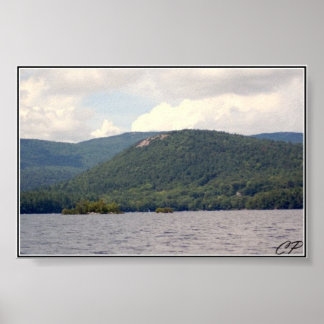 Rattlesnake Mountain and Squam Lake Photograph Poster