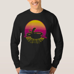 Rattlesnake Snake Reptile Herpetologist Retro Vint T-Shirt