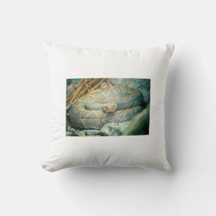 Rattlesnake Throw Pillow