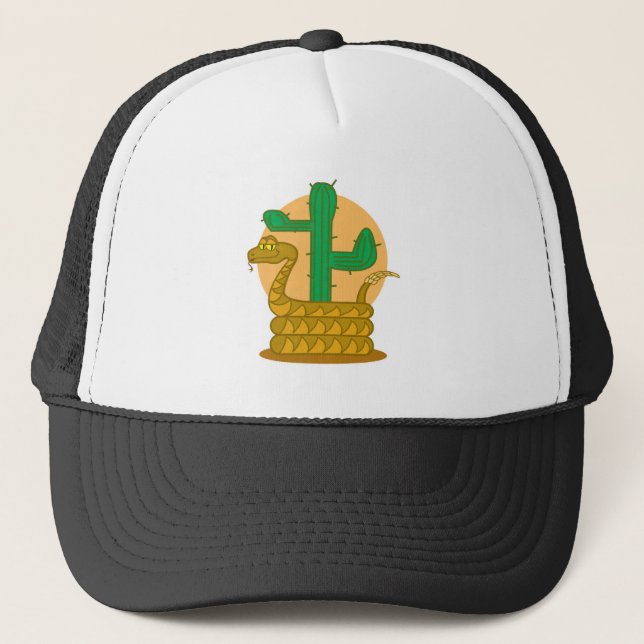 rattlesnake trucker hat (Front)