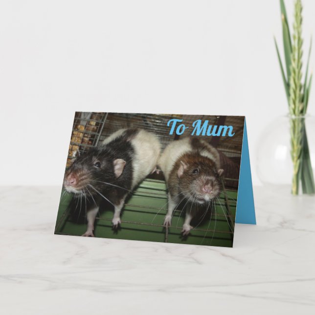 Ratty sourit la carte de la fête des mères (Devant)