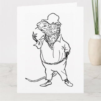 Ratty - Wind In the Willows (1908 Illustration) Card