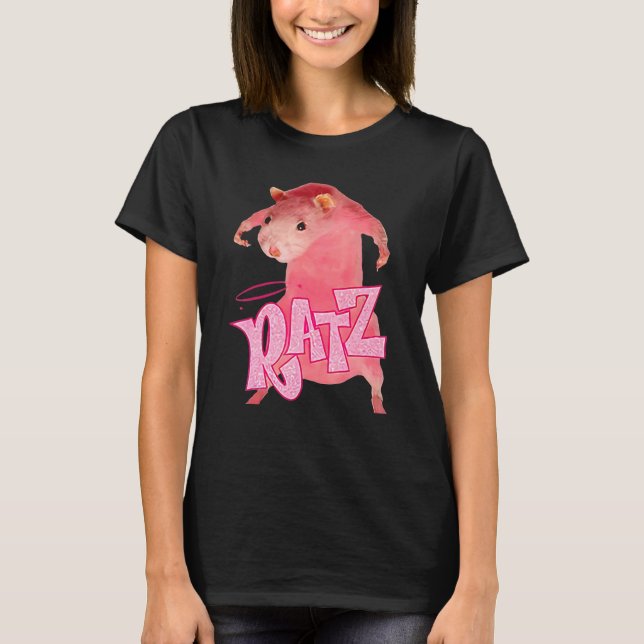 Ratz  Cute Pink Mouse T-Shirt (Front)
