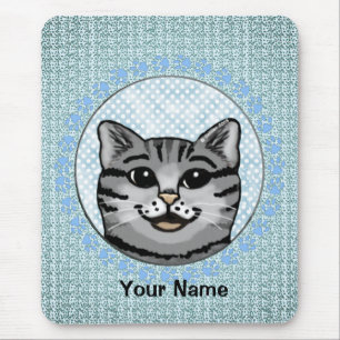 Ratzy Cat Face  Mousepad