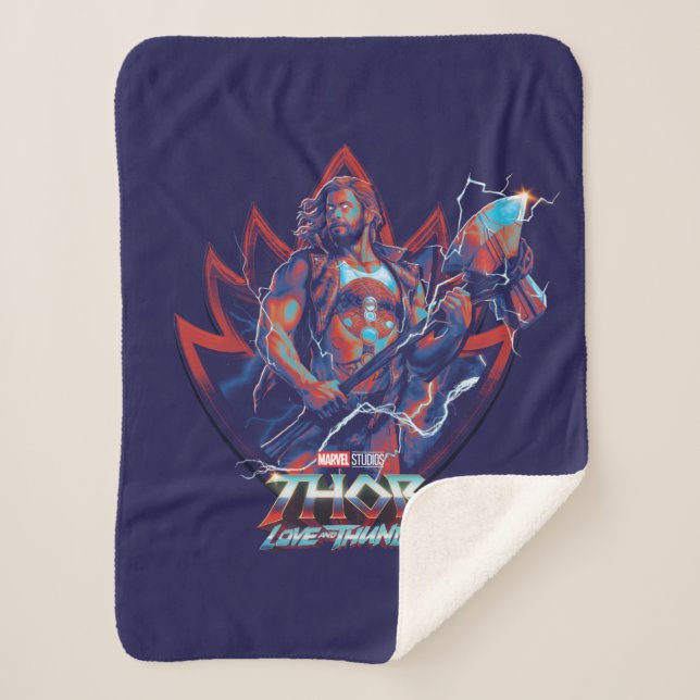 Ravager Thor Guardians of the Galaxy Graphic Sherpa Blanket (Front)