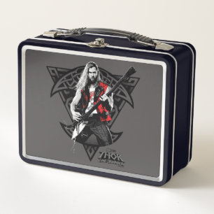 Ravager Thor Heavy Metal Norse Character Graphic Lunch Box