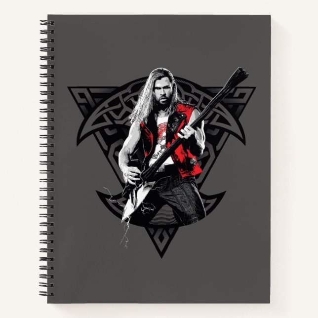 Ravager Thor Heavy Metal Norse Character Graphic Notebook (Front)