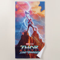 Ravager Thor On Mountain Top With Stormbreaker