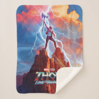 Ravager Thor On Mountain Top With Stormbreaker