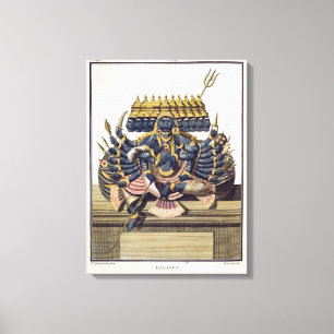 Ravana, demon king of Ceylon, from 'Voyage aux Ind Canvas Print