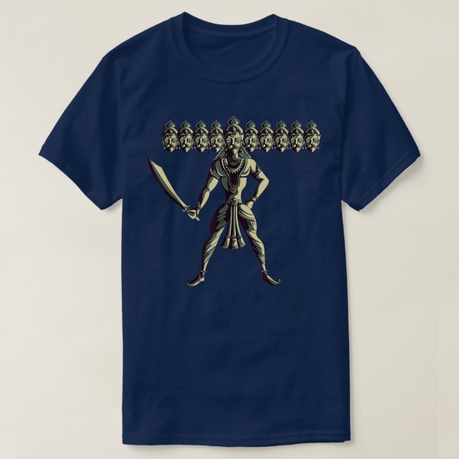 Ravana Hindu Hinduism God Demon  T-Shirt (Design Front)
