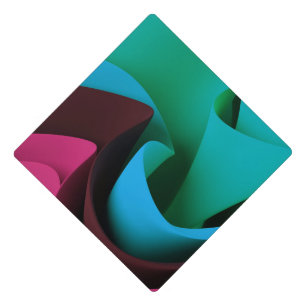 Rave Flow Movement Design Graduation Cap Topper