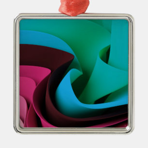 Rave Flow Movement Design Metal Ornament