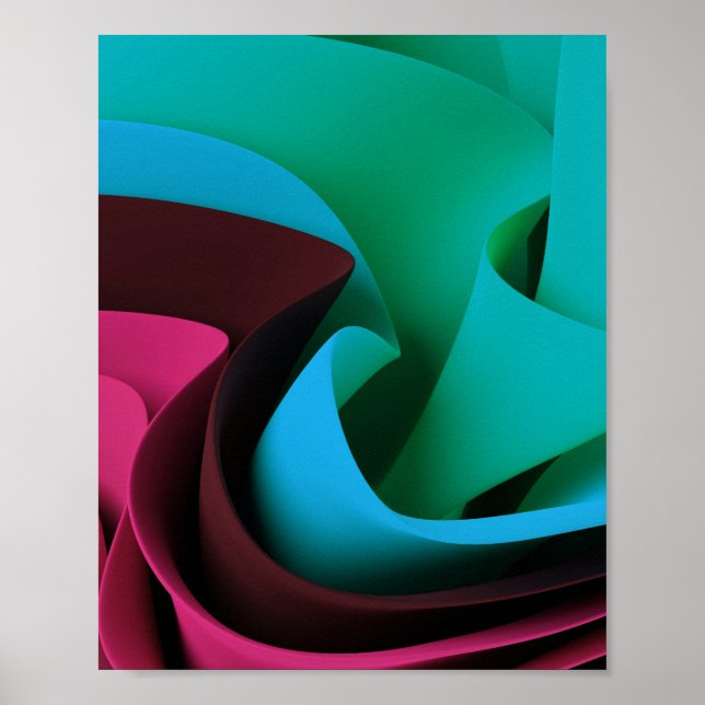 Rave Flow Movement Design Poster (Front)