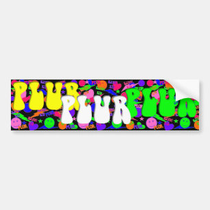 Rave Kandi Kid PLUR Bumper Sticker