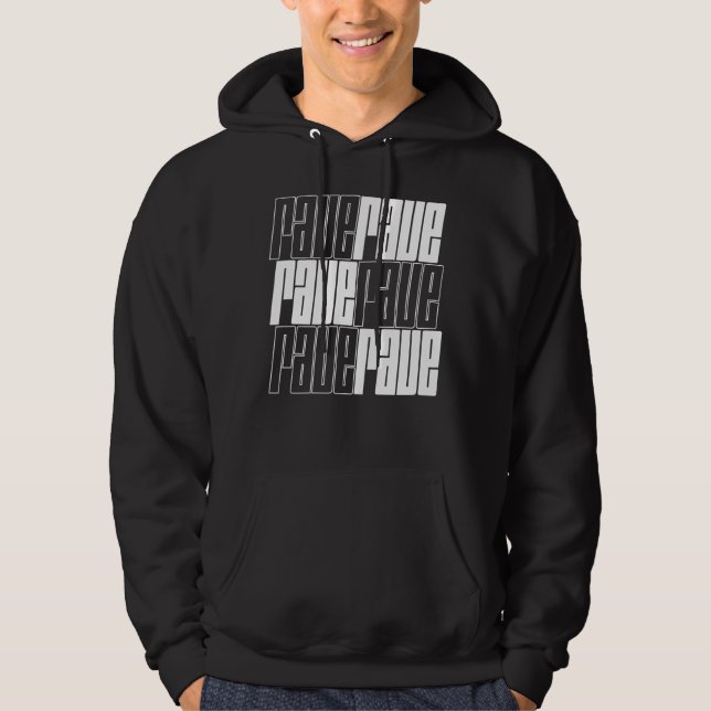 rave logo design hoodie (Front)