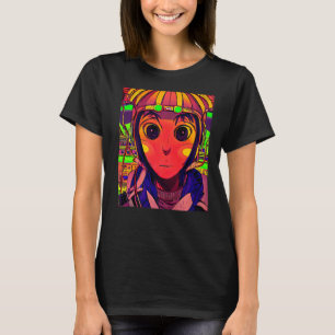 Rave Party Psychedelic EDM Trance Club DJ design P T-Shirt