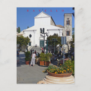 Ravello church view postcard