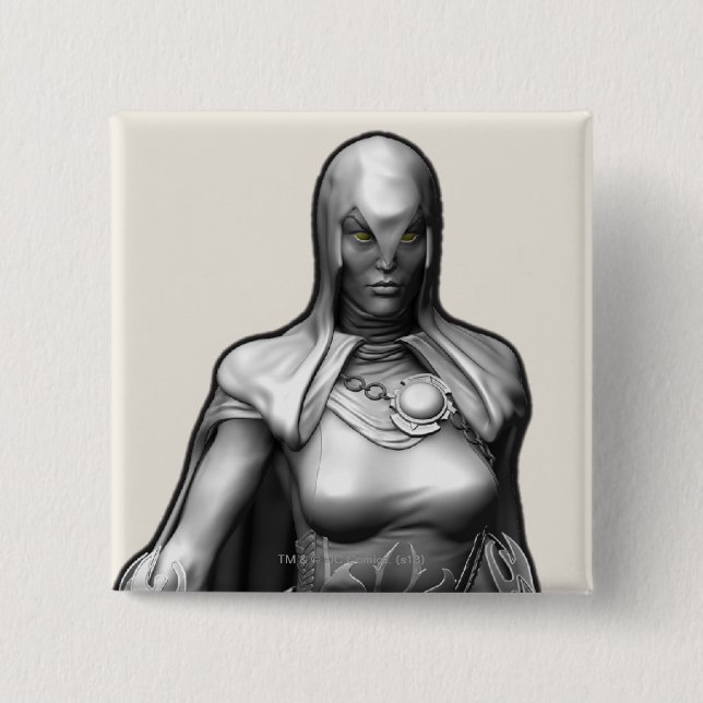 Raven 2 Inch Square Button (Front)