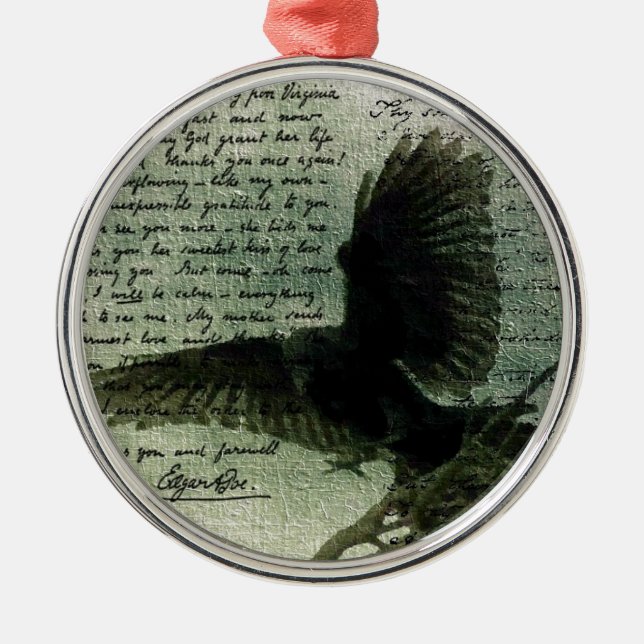 Raven 3 metal ornament (Front)