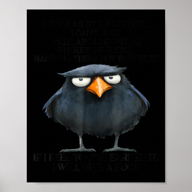 Raven A For Must Be Earned I Can't Just Walk Aroun Poster (Front)