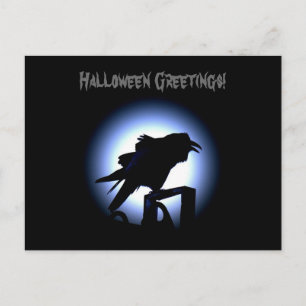 Raven Against the Moon Postcard