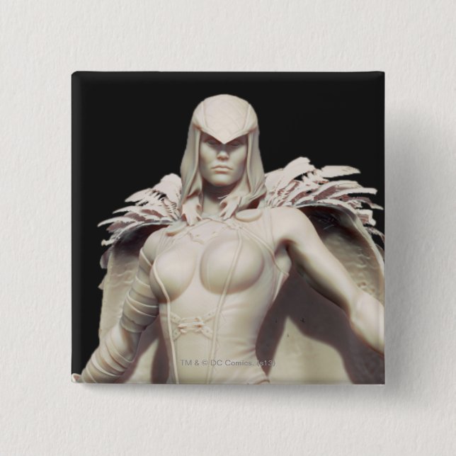Raven Alternate 2 Inch Square Button (Front)