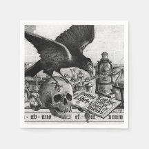 Raven and Human Skull