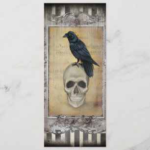 Raven and Skull Halloween Menu