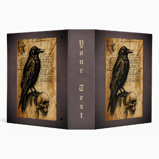 Raven and Skull Junk Journal Page Binder