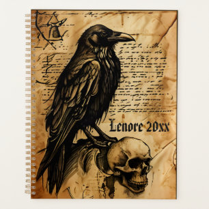 Raven and Skull Junk Journal Page Planner
