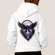 Raven and Skull Under the Haunted Moon