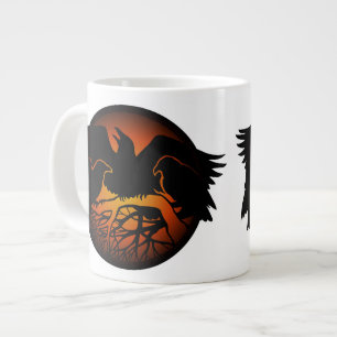 Raven Art Mug Wild Bird Café Mug Raven Cup