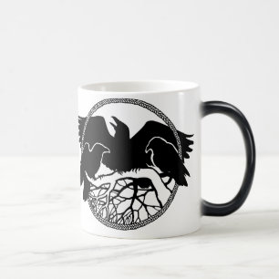 Raven Art Mug Wild Bird Crow Cup Raven Mug