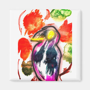 Raven autumn magnet