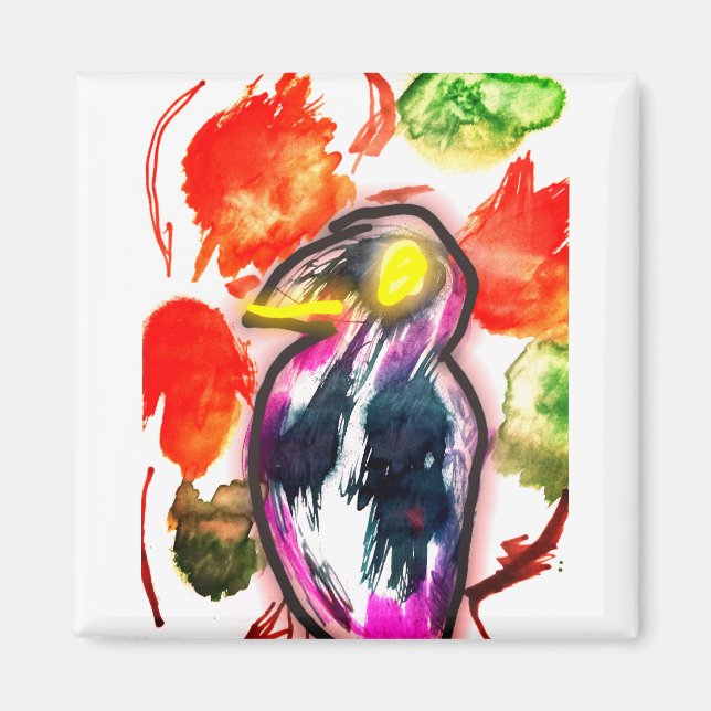 Raven autumn magnet (Front)