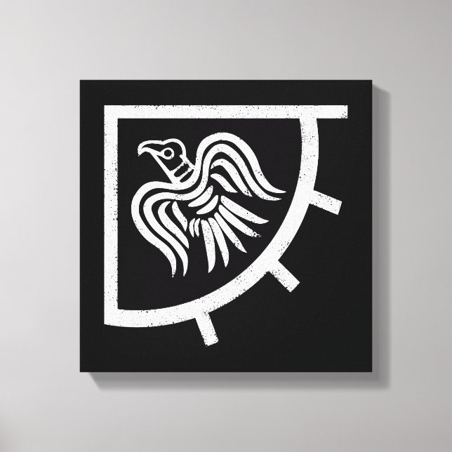 Raven Banner Viking Flag Canvas Print (Front)