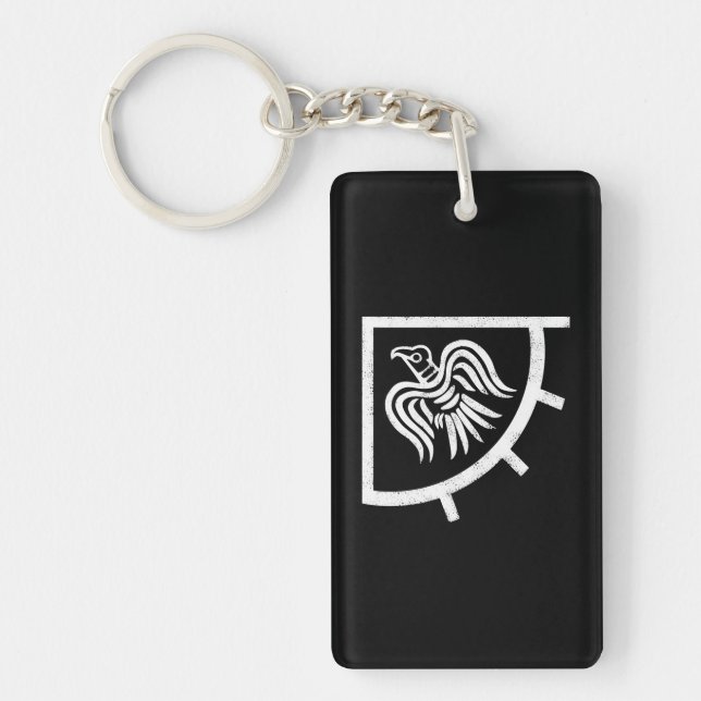 Raven Banner Viking Flag Keychain (Front)