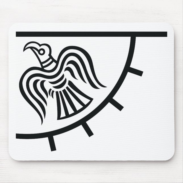 Raven Banner (Viking Flag) Mouse Pad (Front)