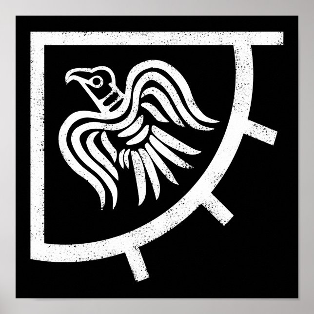 Raven Banner Viking Flag Poster (Front)