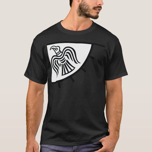 Raven Banner (Viking Flag) T-Shirt (Front)