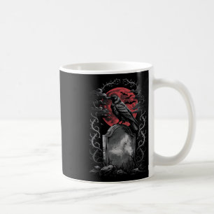 Raven Bird Gothic Raven Art Cemetery Fantasy Coffee Mug