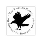 Raven Bird Grunge Self Inking Return Address