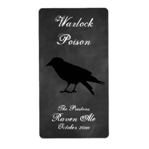 Raven Black Wine Label