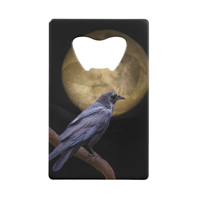 Raven Bottle Opener Credit Card Bottle Opener (Front)
