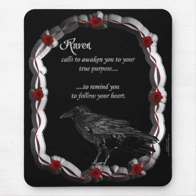 Raven Calling Mouse Pad (Front)
