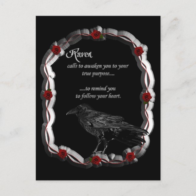 Raven Calling Postcard (Front)